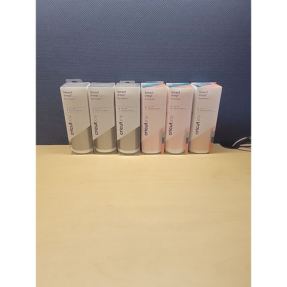 Lot Of 6 Cricut Joy Smart Vinyl Permanent Glossy. Check Pictures